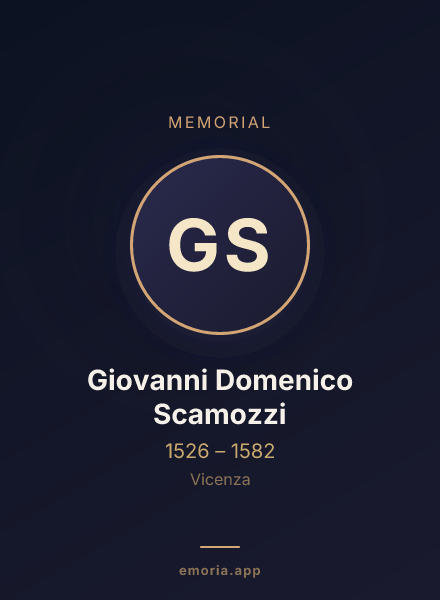 Memorial portrait of Giovanni Domenico Scamozzi