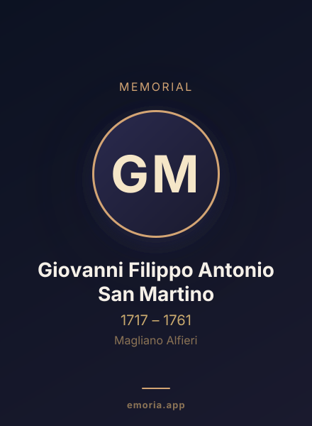 Memorial portrait of Giovanni Filippo Antonio San Martino