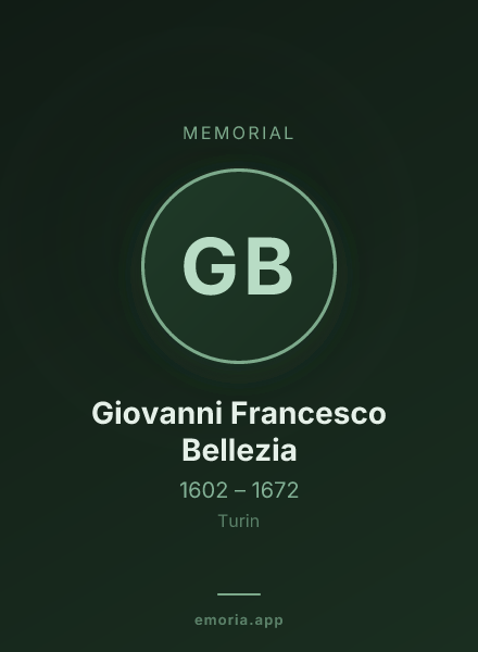 Memorial portrait of Giovanni Francesco Bellezia
