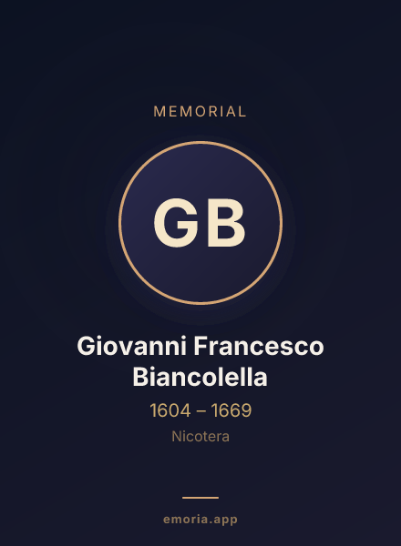 Memorial portrait of Giovanni Francesco Biancolella