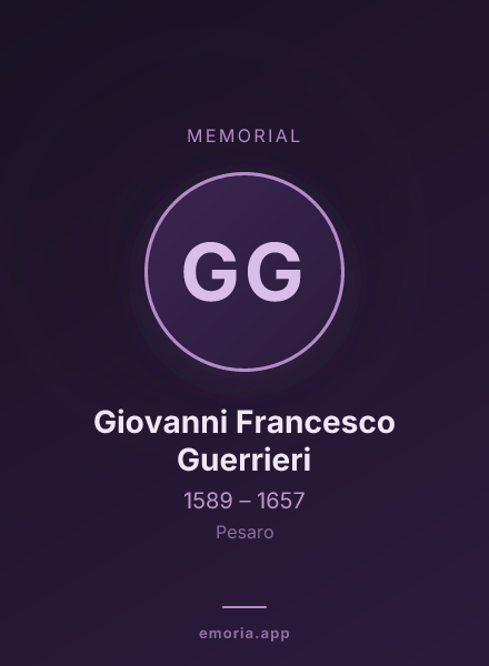 Memorial portrait of Giovanni Francesco Guerrieri