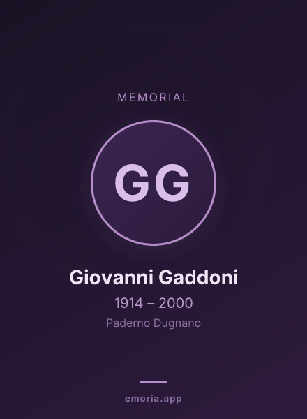 Memorial portrait of Giovanni Gaddoni