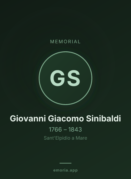 Memorial portrait of Giovanni Giacomo Sinibaldi