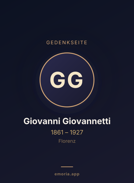 Gedenkportrait von Giovanni Giovannetti