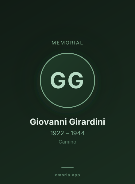 Memorial portrait of Giovanni Girardini
