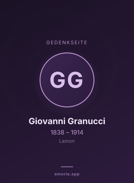 Gedenkportrait von Giovanni Granucci
