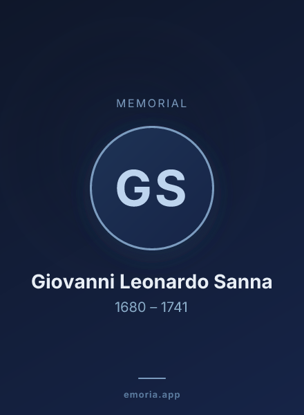 Memorial portrait of Giovanni Leonardo Sanna