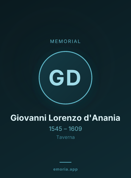 Memorial portrait of Giovanni Lorenzo d'Anania