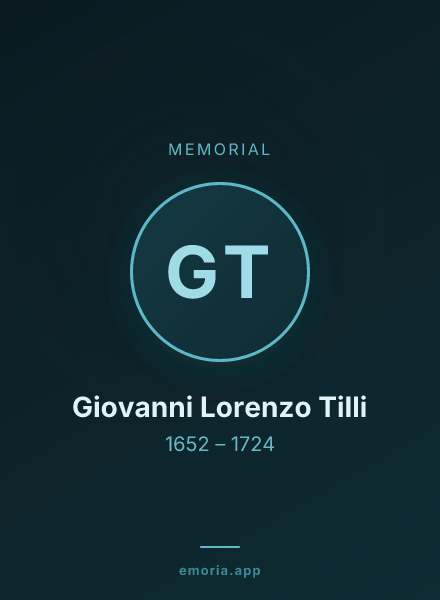 Memorial portrait of Giovanni Lorenzo Tilli