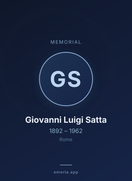 Memorial portrait of Giovanni Luigi Satta