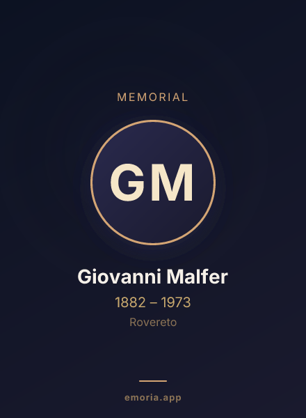 Memorial portrait of Giovanni Malfer