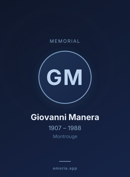 Memorial portrait of Giovanni Manera