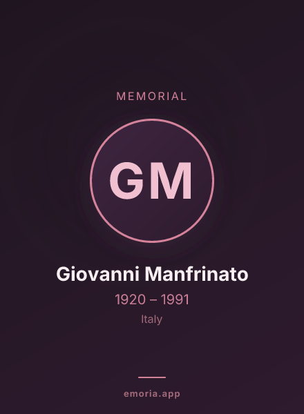 Memorial portrait of Giovanni Manfrinato