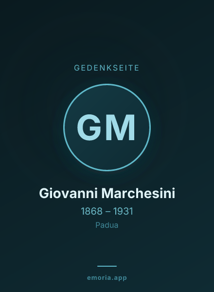 Gedenkportrait von Giovanni Marchesini