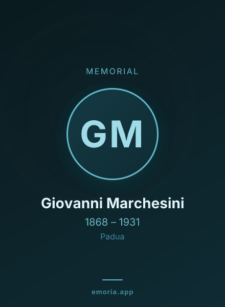 Memorial portrait of Giovanni Marchesini