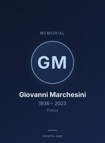 Memorial portrait of Giovanni Marchesini