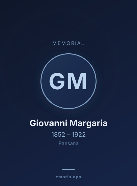 Memorial portrait of Giovanni Margaria