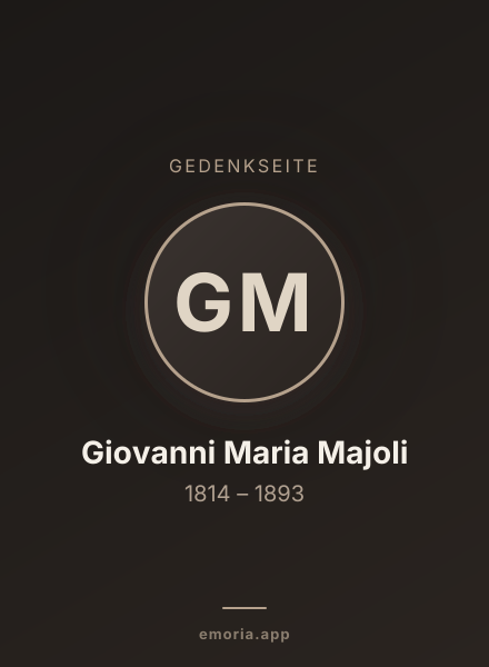 Gedenkportrait von Giovanni Maria Majoli