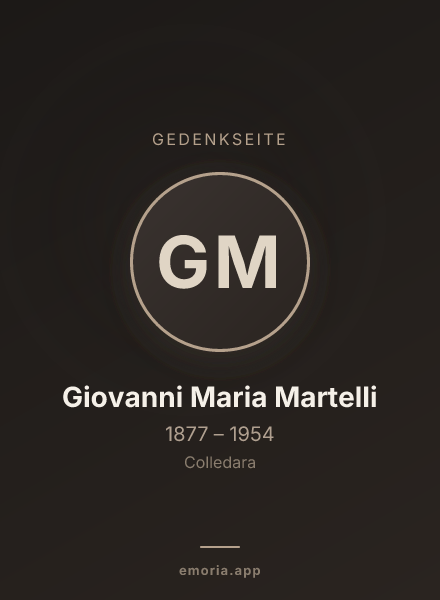 Gedenkportrait von Giovanni Maria Martelli