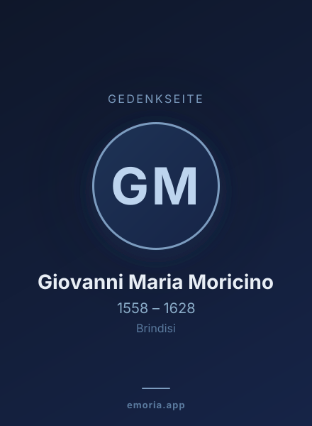 Gedenkportrait von Giovanni Maria Moricino