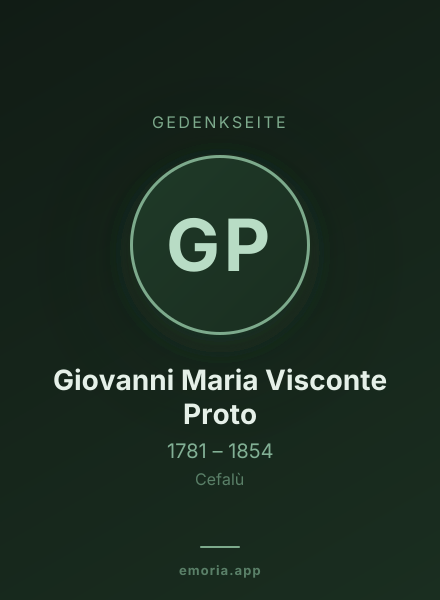 Gedenkportrait von Giovanni Maria Visconte Proto