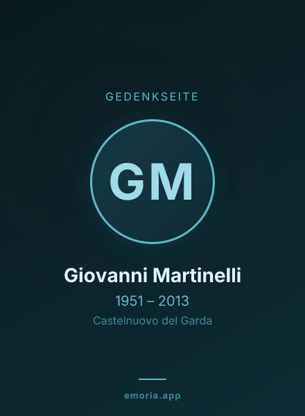 Gedenkportrait von Giovanni Martinelli