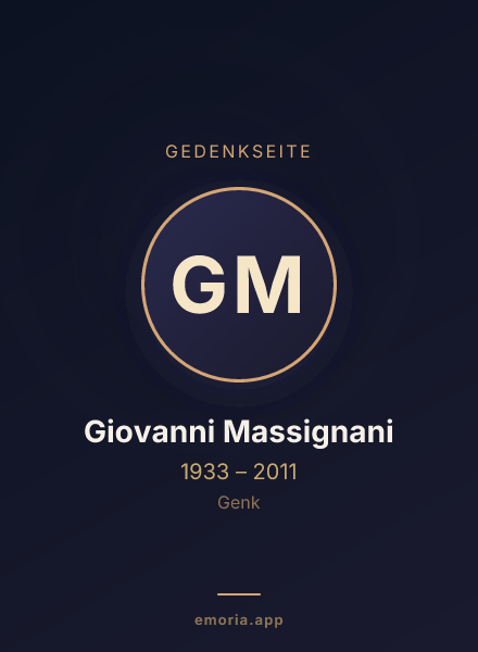 Gedenkportrait von Giovanni Massignani