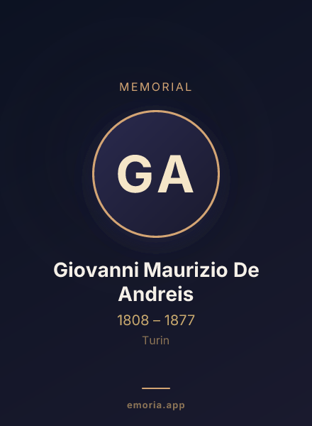 Memorial portrait of Giovanni Maurizio De Andreis