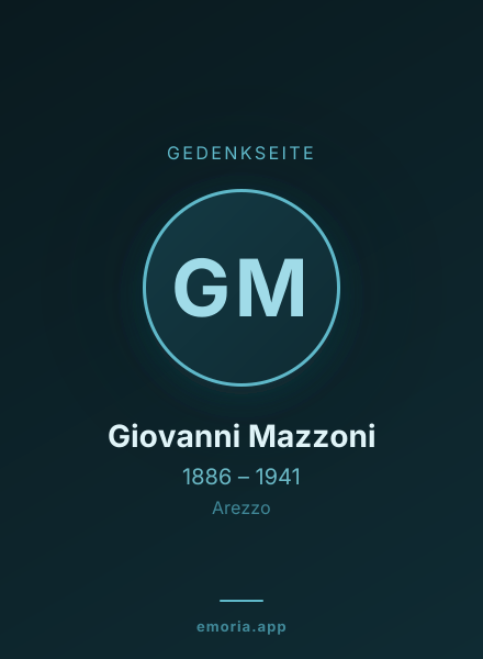 Gedenkportrait von Giovanni Mazzoni