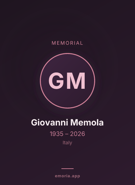 Memorial portrait of Giovanni Memola