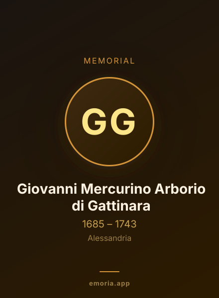 Memorial portrait of Giovanni Mercurino Arborio di Gattinara