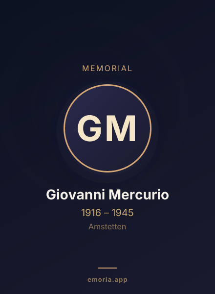 Memorial portrait of Giovanni Mercurio