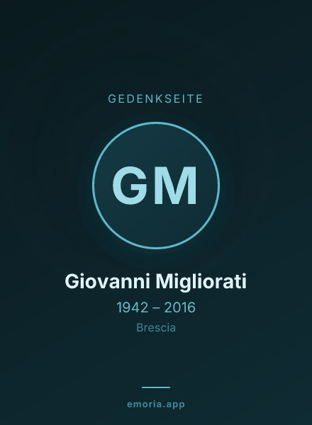 Gedenkportrait von Giovanni Migliorati