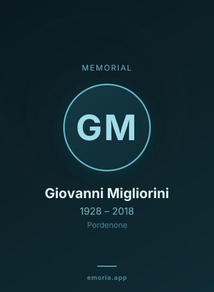 Memorial portrait of Giovanni Migliorini