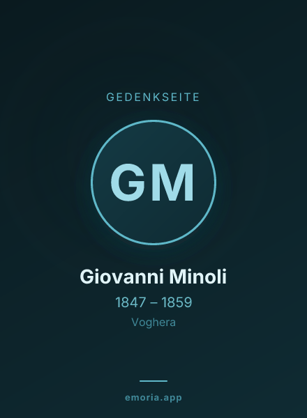 Gedenkportrait von Giovanni Minoli