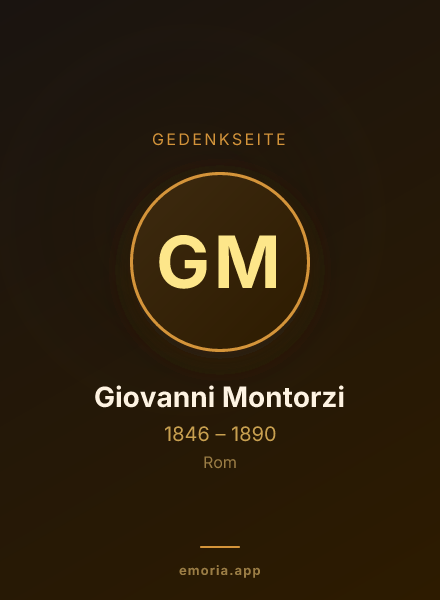 Gedenkportrait von Giovanni Montorzi