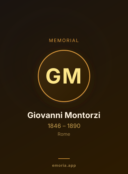 Memorial portrait of Giovanni Montorzi