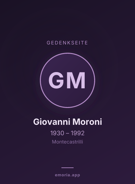 Gedenkportrait von Giovanni Moroni