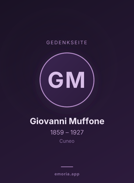 Gedenkportrait von Giovanni Muffone