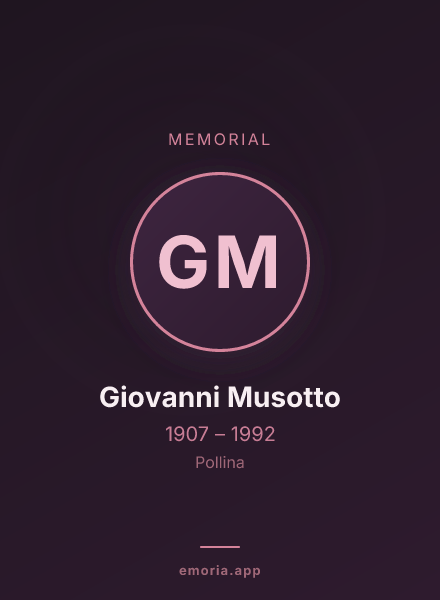 Memorial portrait of Giovanni Musotto