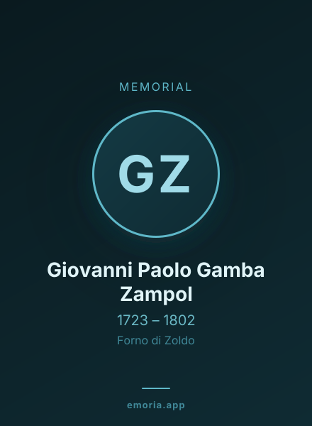 Memorial portrait of Giovanni Paolo Gamba Zampol