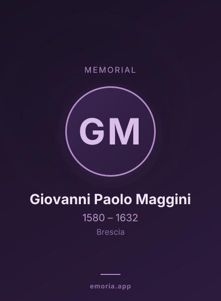 Memorial portrait of Giovanni Paolo Maggini