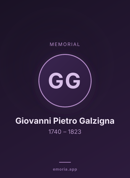 Memorial portrait of Giovanni Pietro Galzigna
