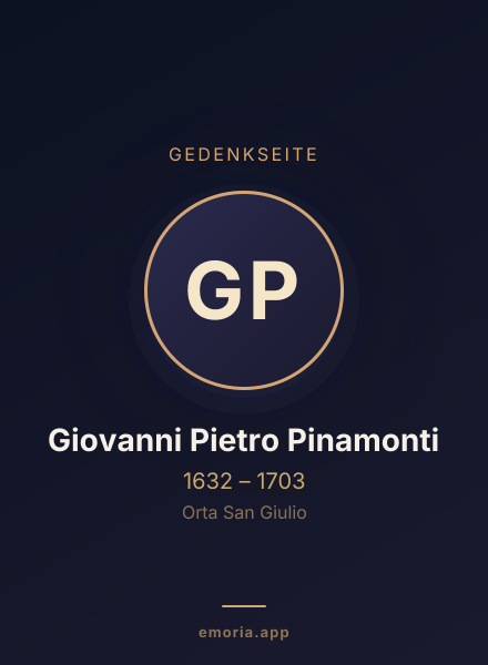 Gedenkportrait von Giovanni Pietro Pinamonti