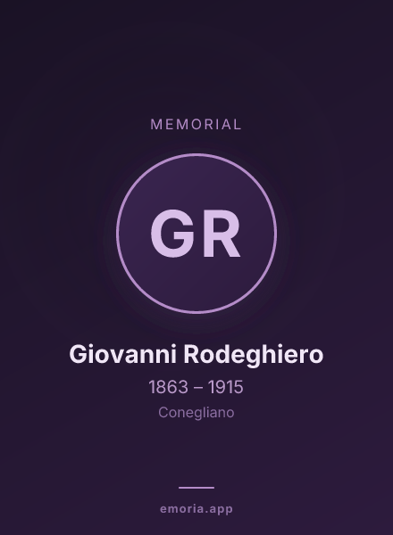 Memorial portrait of Giovanni Rodeghiero