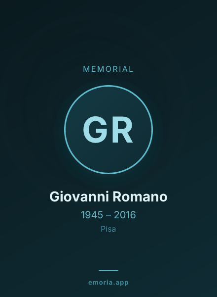 Memorial portrait of Giovanni Romano