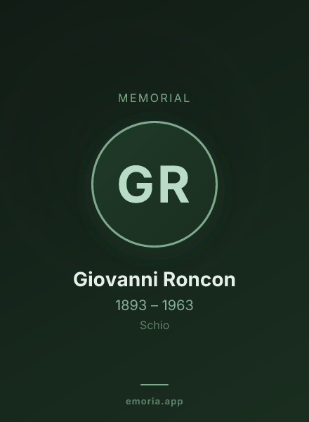 Memorial portrait of Giovanni Roncon