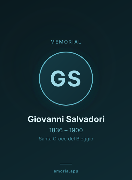 Memorial portrait of Giovanni Salvadori