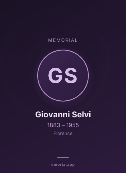 Memorial portrait of Giovanni Selvi