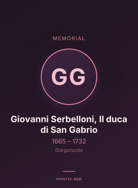 Memorial portrait of Giovanni Serbelloni, II duca di San Gabrio